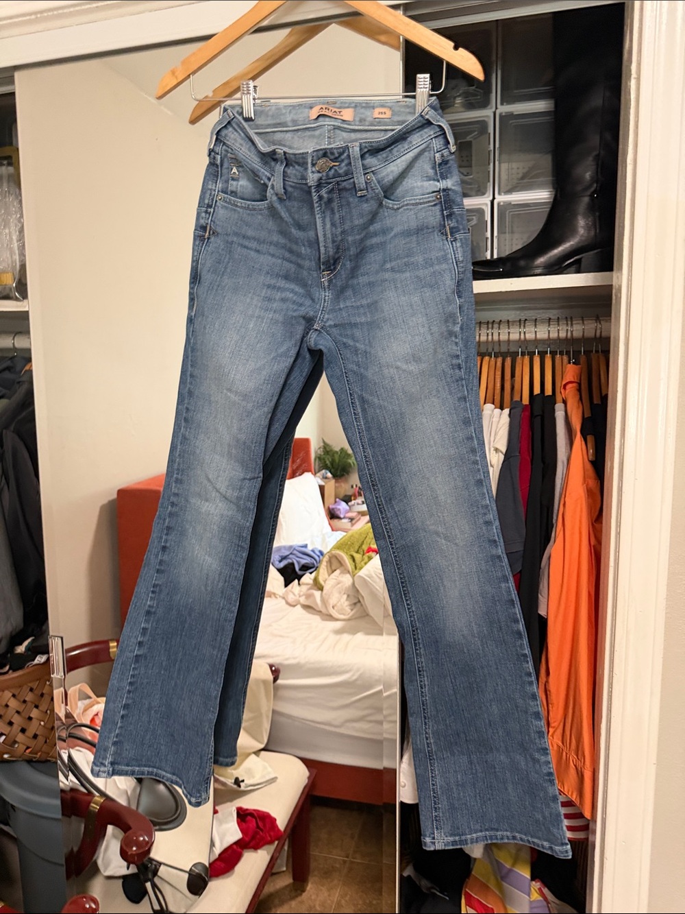 Ariat Light blue high rise boot cut Jeans